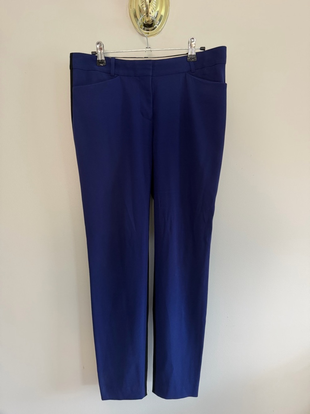 Wilfred Navy Straight-Leg Pants